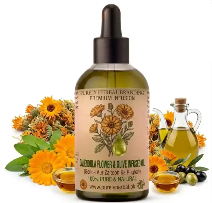 Calendula Flower & Olive Infused Oil 100% Pure