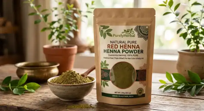 Natural Pure Red Henna Powder Lawsonia inermis 100% Pure